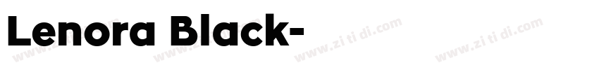 Lenora Black字体转换